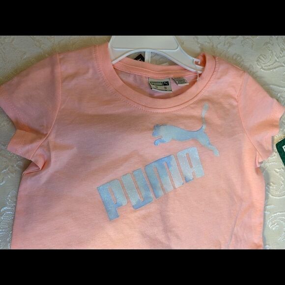 🎉Puma Little Girl 2 PC leggings set Orange 4T - Picture 2 of 10